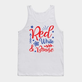 Red White And Booze Tank Top